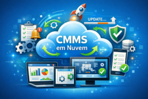 Ilustração de cmms em nuvem